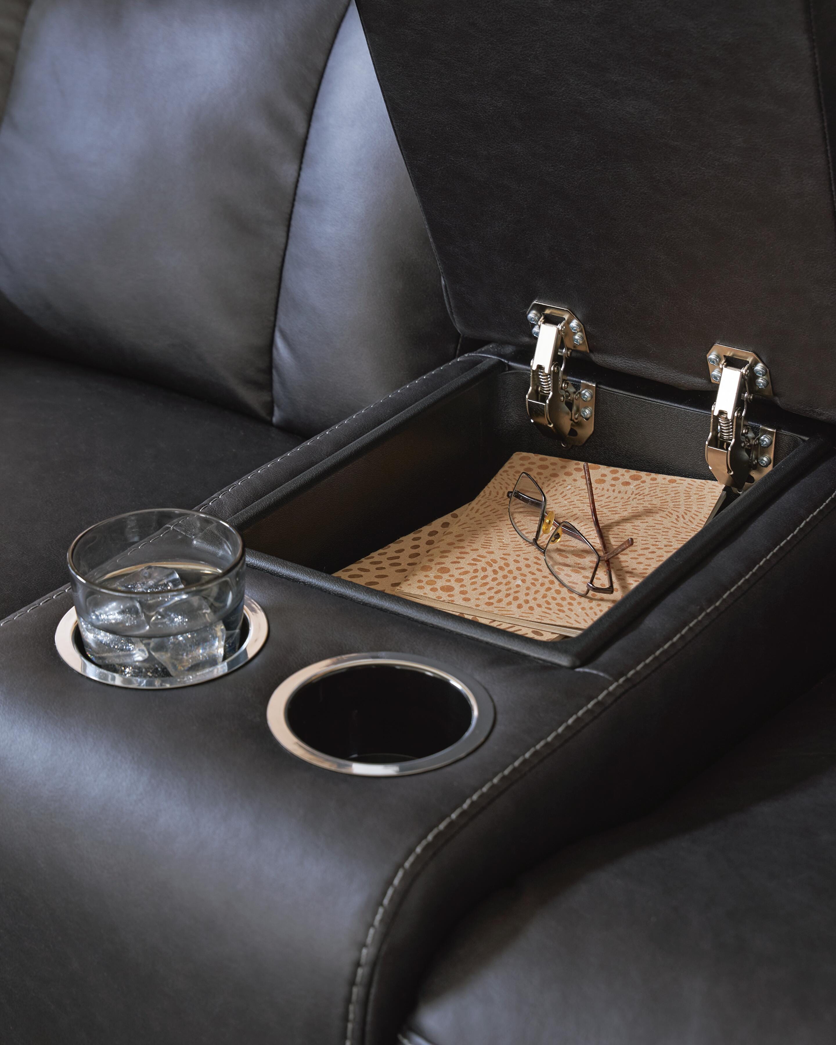 Mackmenville Reclining Loveseat with Console