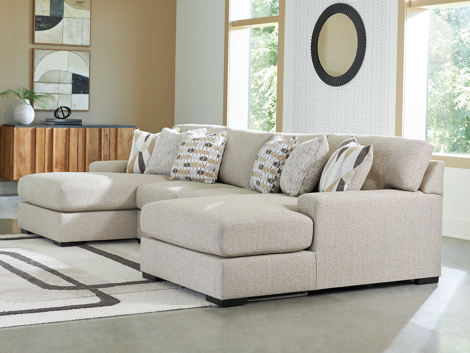 Laurelgrove Double Chaise Sectional - Furniture 4 Less Outlet (Salinas,CA)