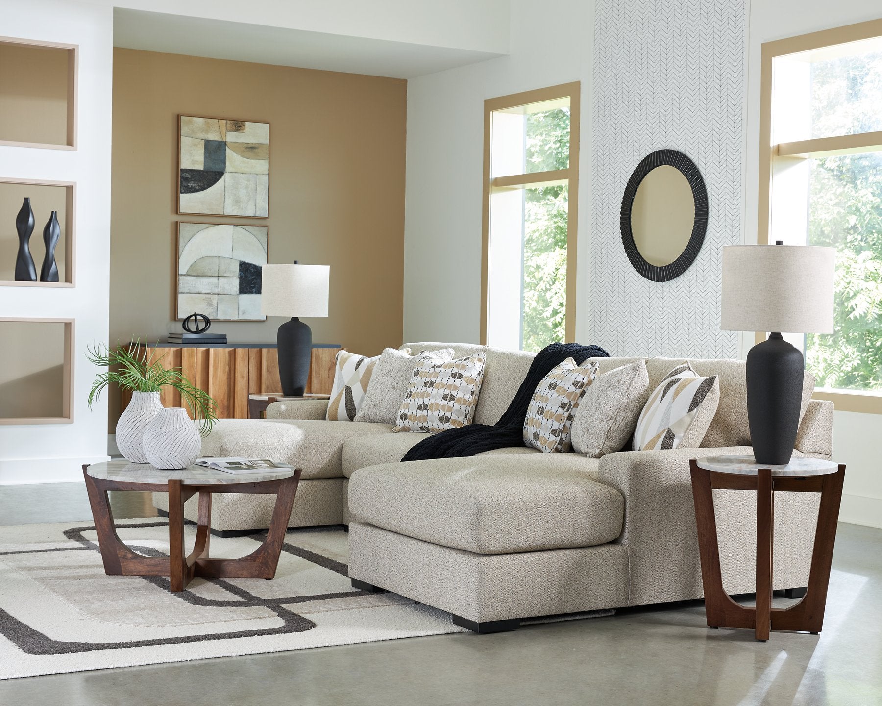Laurelgrove Double Chaise Sectional - Furniture 4 Less Outlet (Salinas,CA)