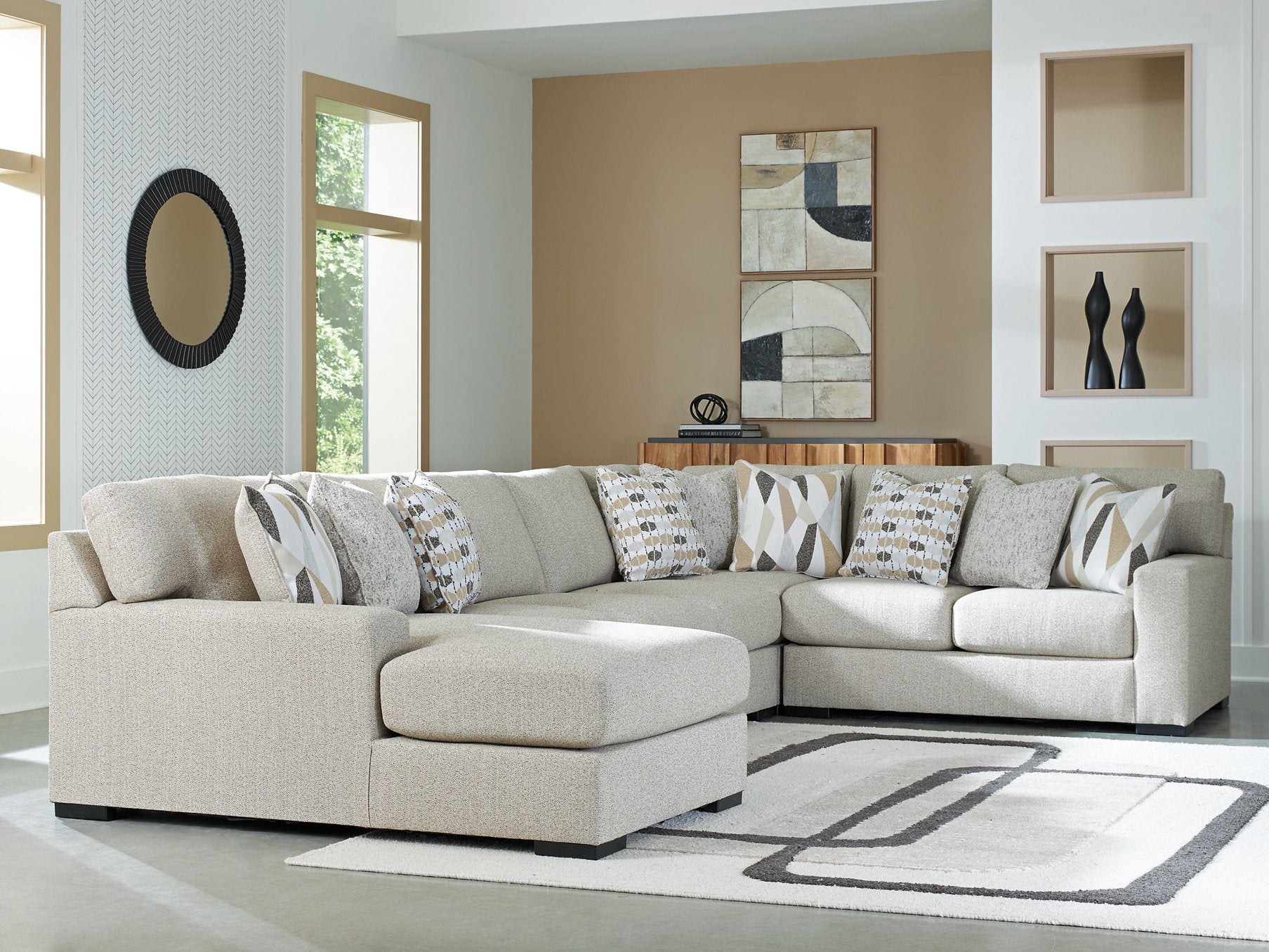 Laurelgrove Sectional with Chaise - Furniture 4 Less Outlet (Salinas,CA)