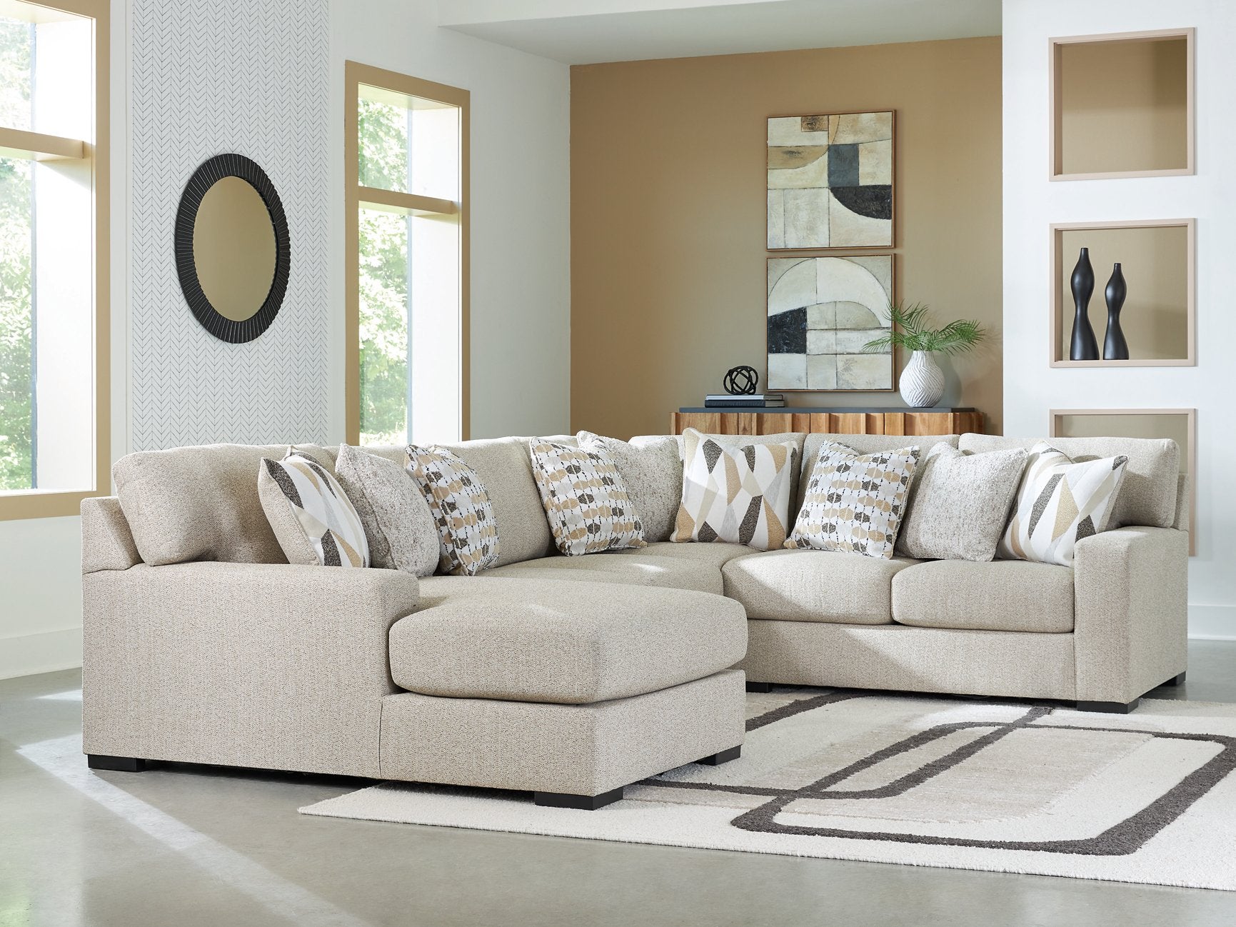 Laurelgrove Sectional with Chaise - Furniture 4 Less Outlet (Salinas,CA)
