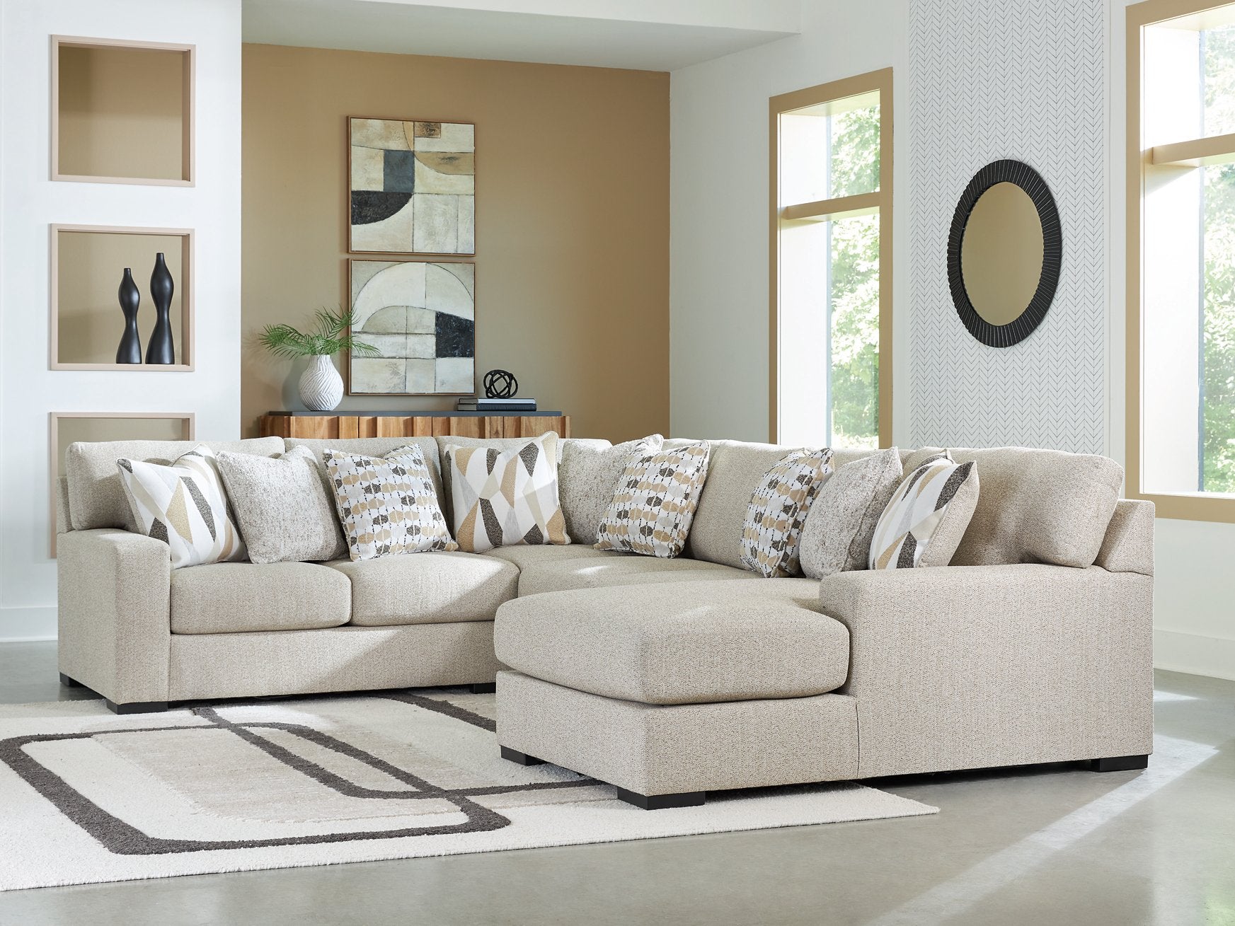 Laurelgrove Sectional with Chaise - Furniture 4 Less Outlet (Salinas,CA)
