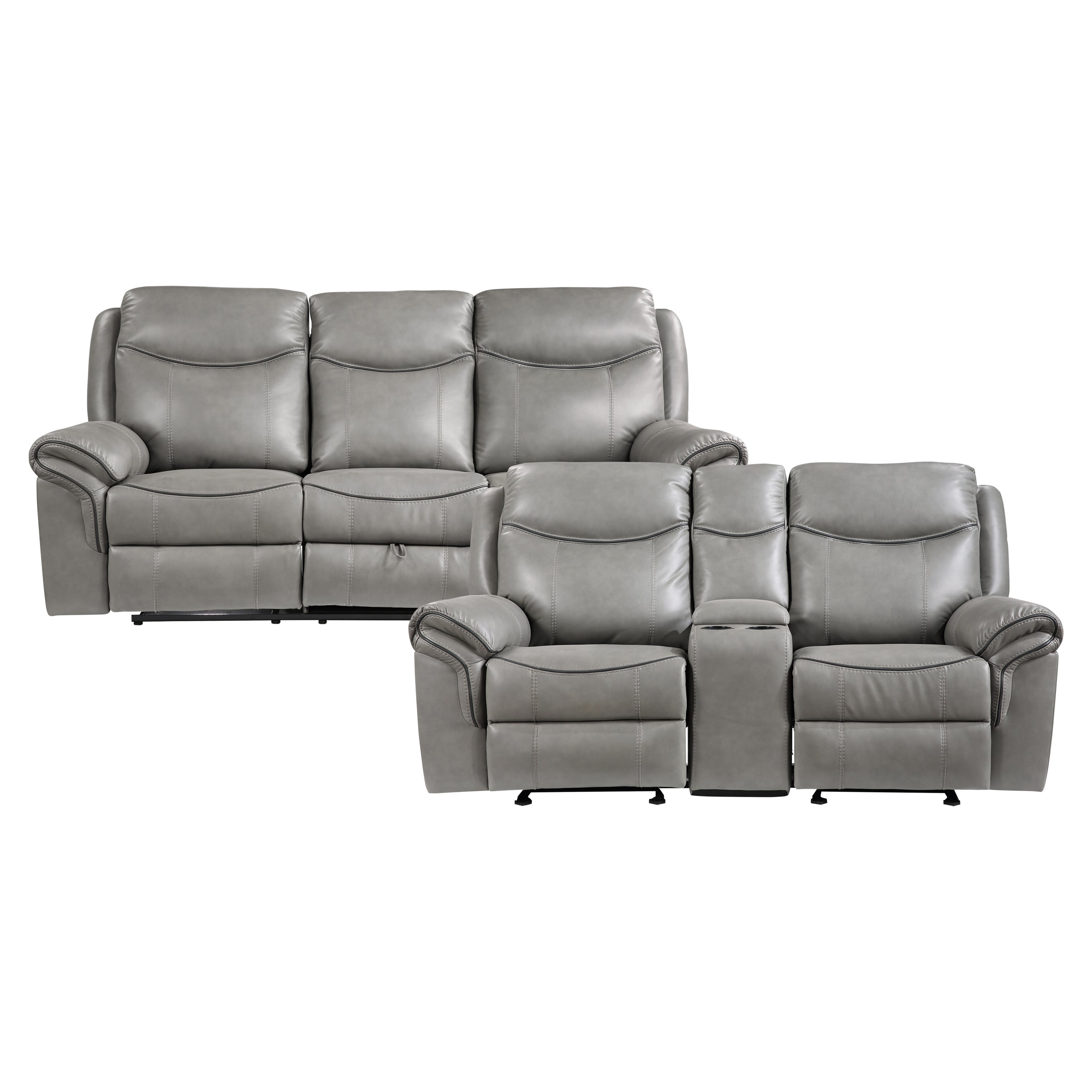 Aram-2pc Set: Sofa, Love image