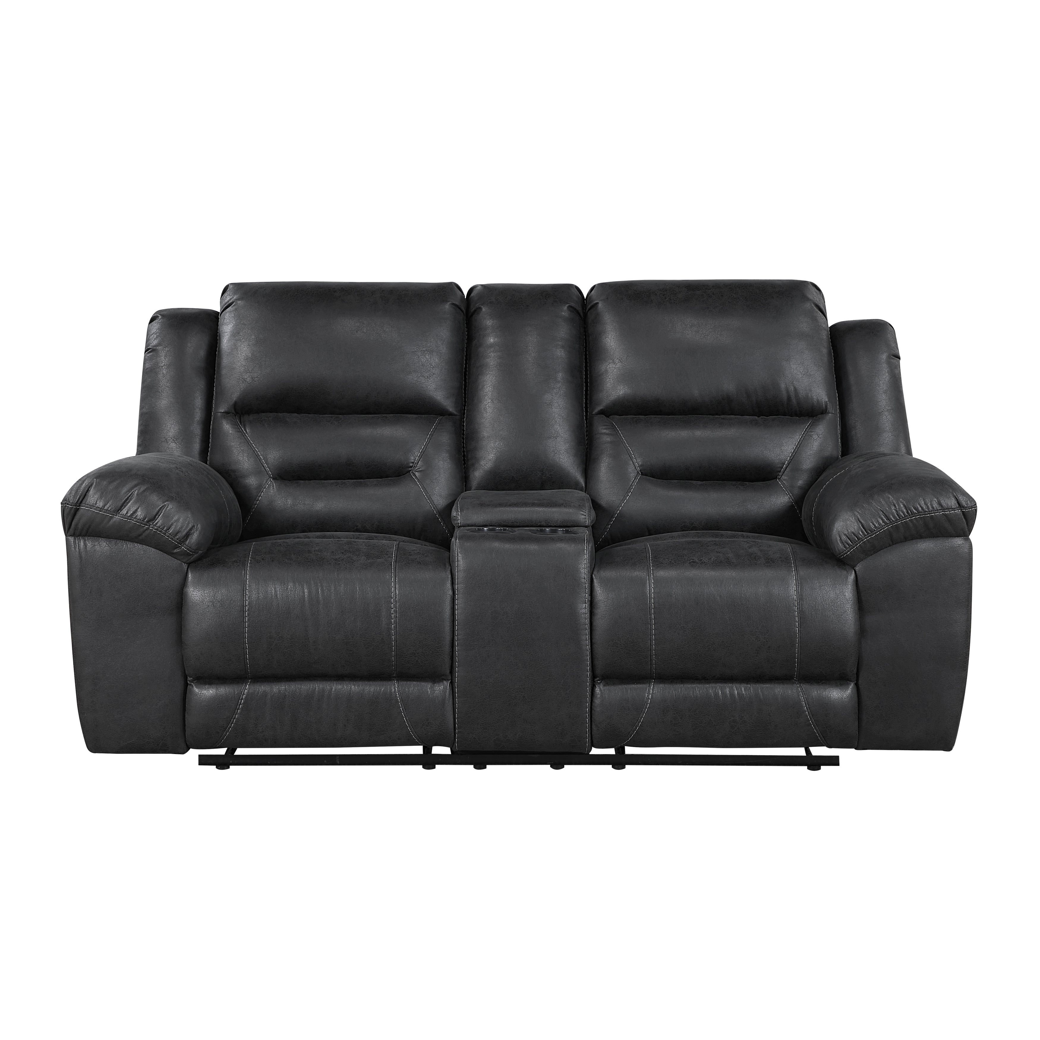 Hazen-Double Reclining Love Seat with Center Console image