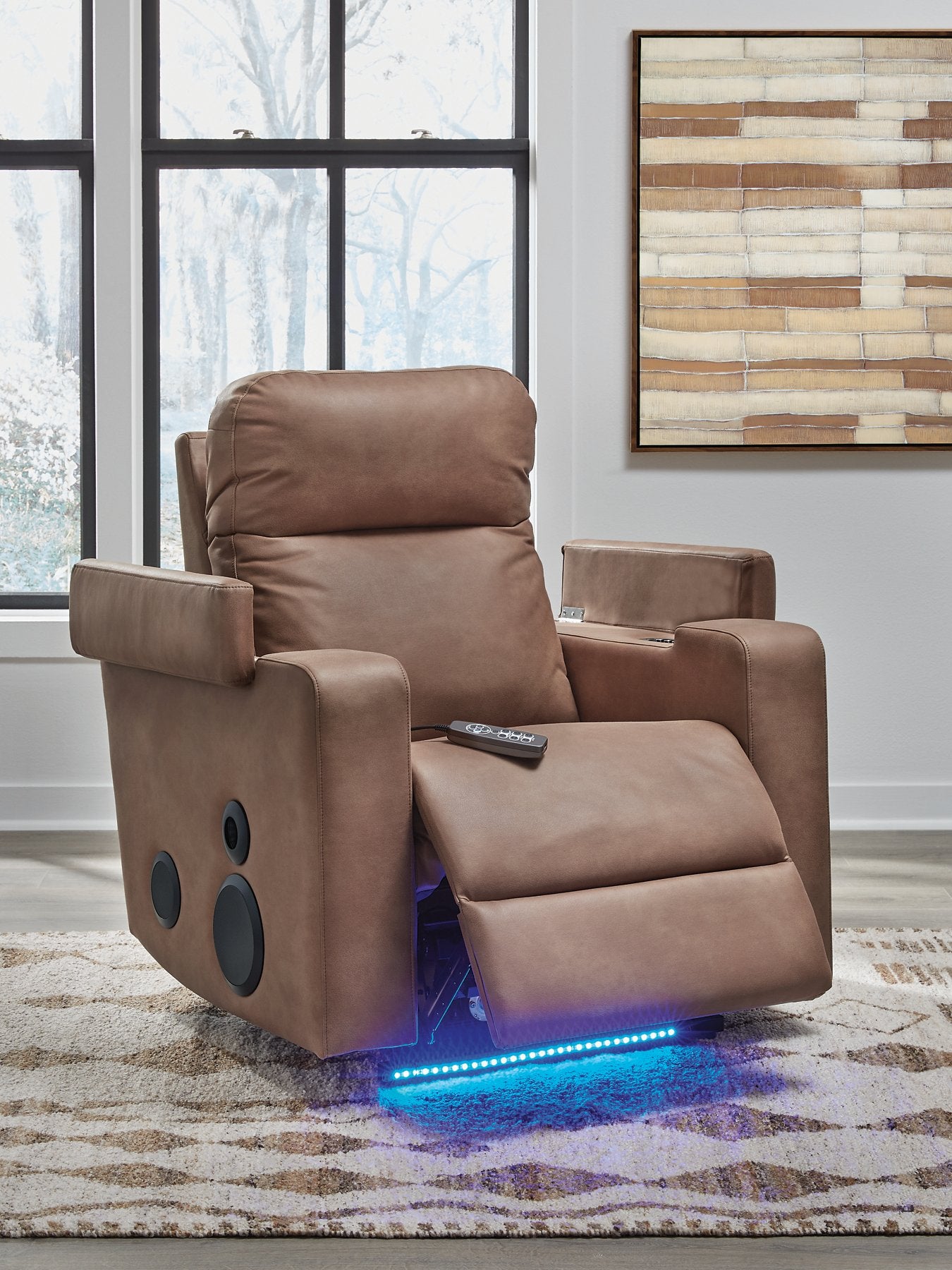 Lorrenton Power Glider Recliner with Audio System - Furniture 4 Less Outlet (Salinas,CA)