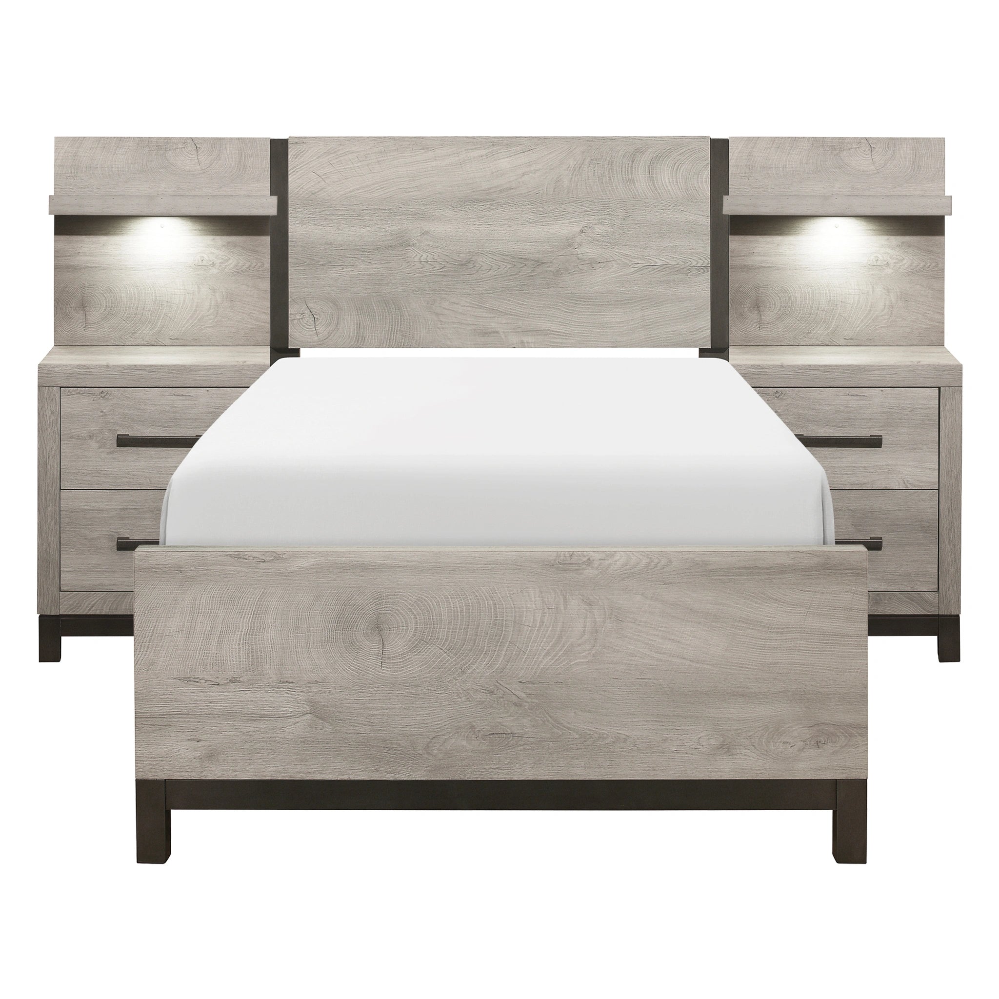 Zephyr-5pc Set Twin Wall Bed (TB+2NS+2NS-P) image