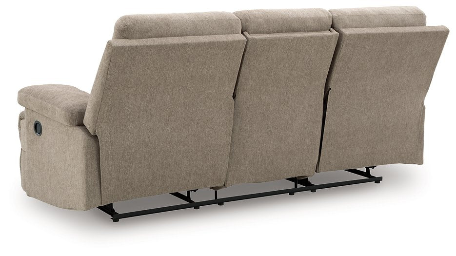 Side-Swipe Reclining Sofa with Drop Down Table - Furniture 4 Less Outlet (Salinas,CA)