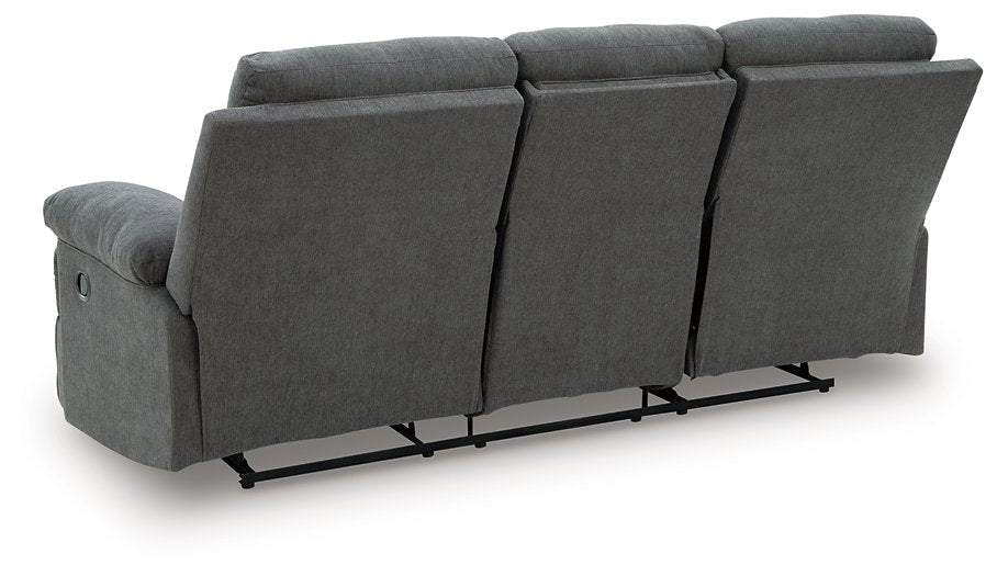Side-Swipe Reclining Sofa with Drop Down Table - Furniture 4 Less Outlet (Salinas,CA)