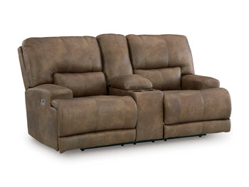 Beckley Place Power Reclining Loveseat with Console - Furniture 4 Less Outlet (Salinas,CA)