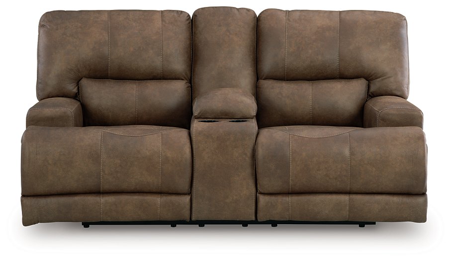 Beckley Place Power Reclining Loveseat with Console - Furniture 4 Less Outlet (Salinas,CA)