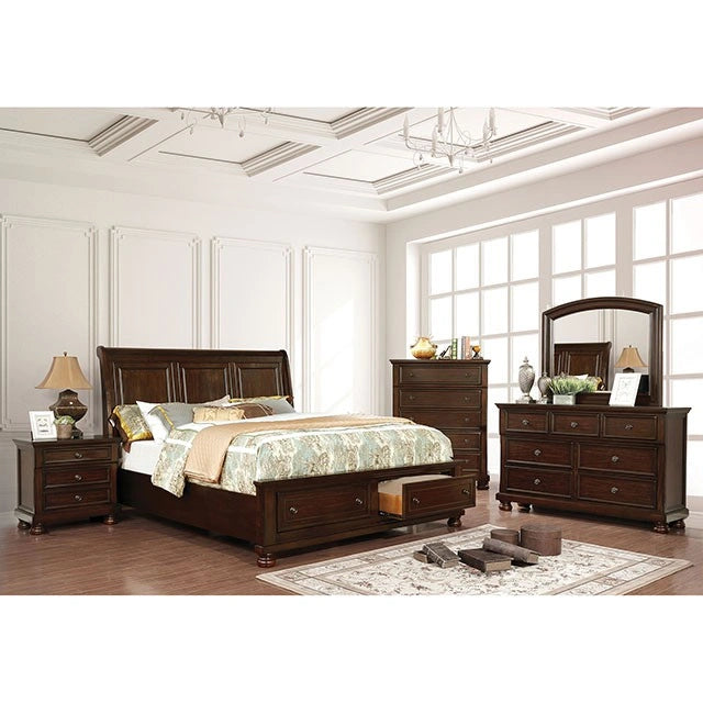 Castor Brown Cherry Queen, E.King, & Cal.King Bed