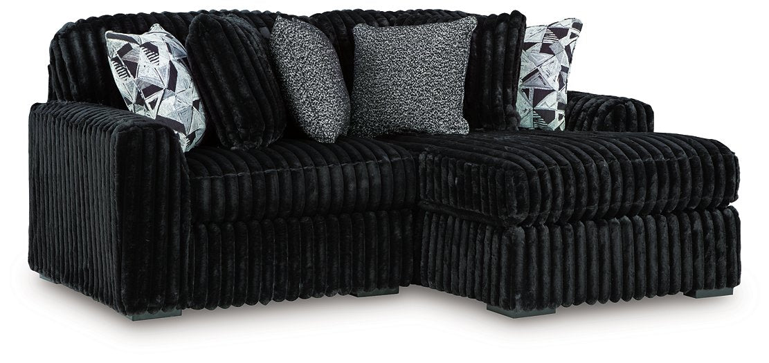 Midnight-Madness Sectional with Chaise - Furniture 4 Less Outlet (Salinas,CA)