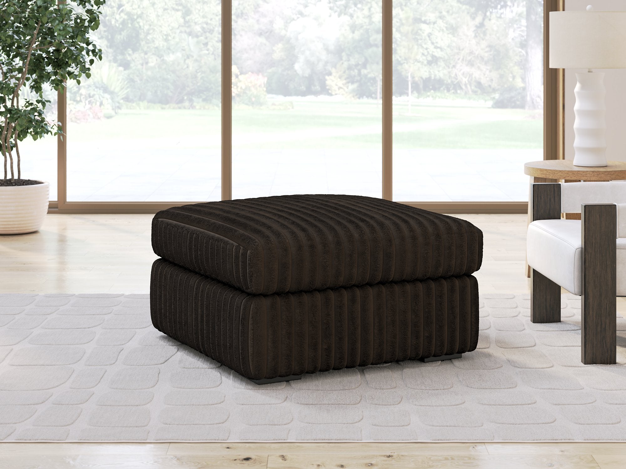 Midnight-Madness Oversized Accent Ottoman - Furniture 4 Less Outlet (Salinas,CA)