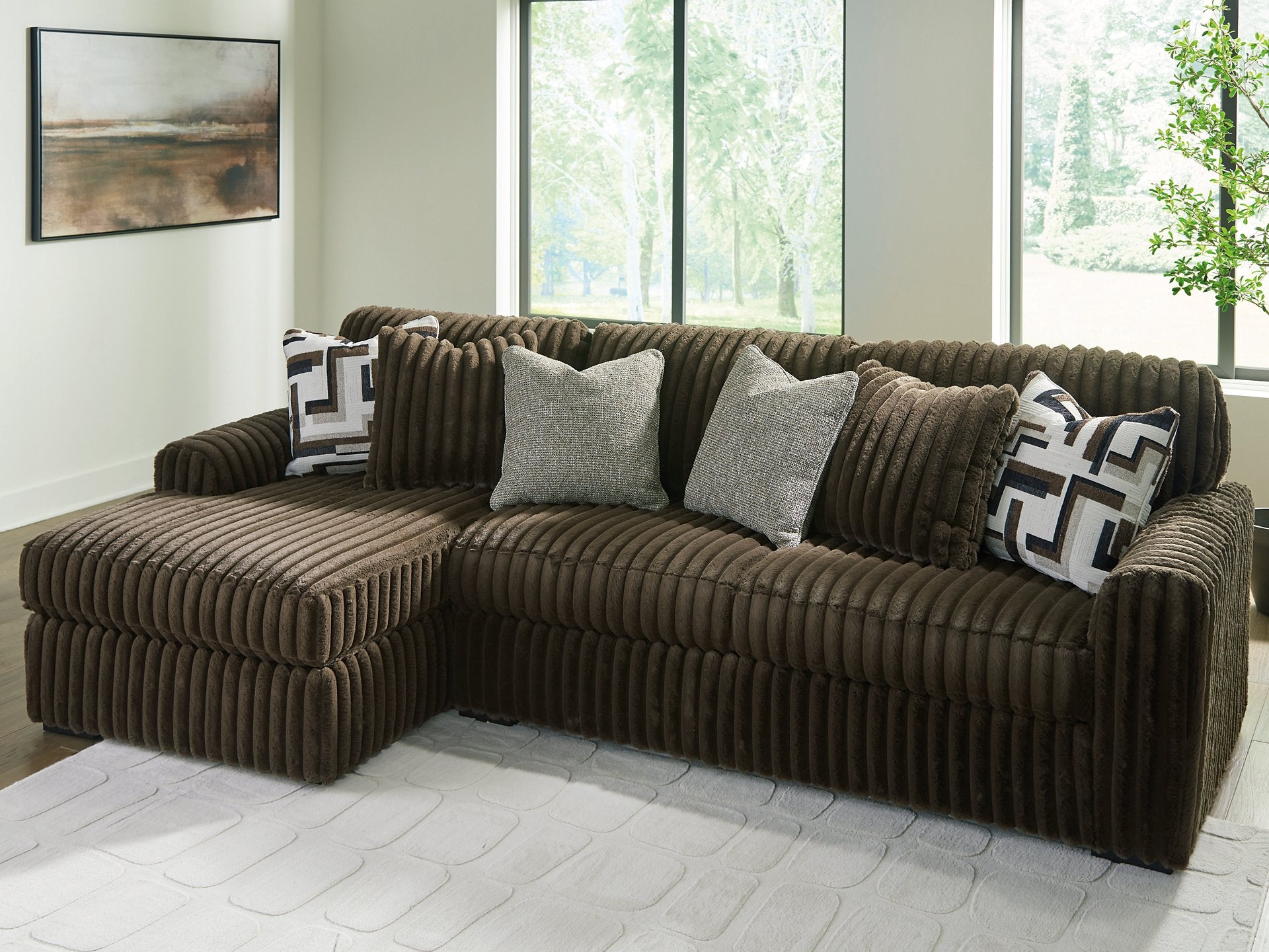 Midnight-Madness Sectional Sofa with Chaise - Furniture 4 Less Outlet (Salinas,CA)