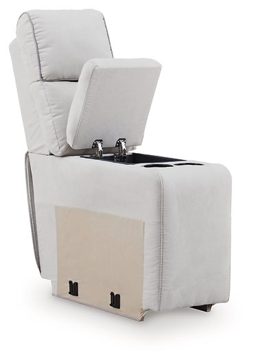 Social Pointe Reclining Sectional with Storage Console - Furniture 4 Less Outlet (Salinas,CA)