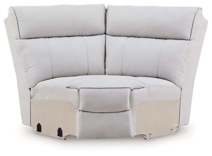 Social Pointe Reclining Sectional with Storage Console - Furniture 4 Less Outlet (Salinas,CA)