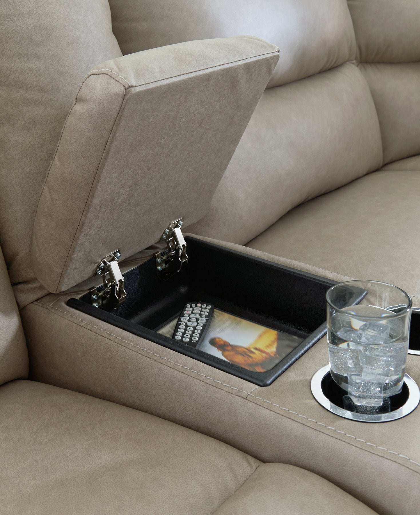 Narwhal Place Reclining Sectional with Storage Console - Furniture 4 Less Outlet (Salinas,CA)