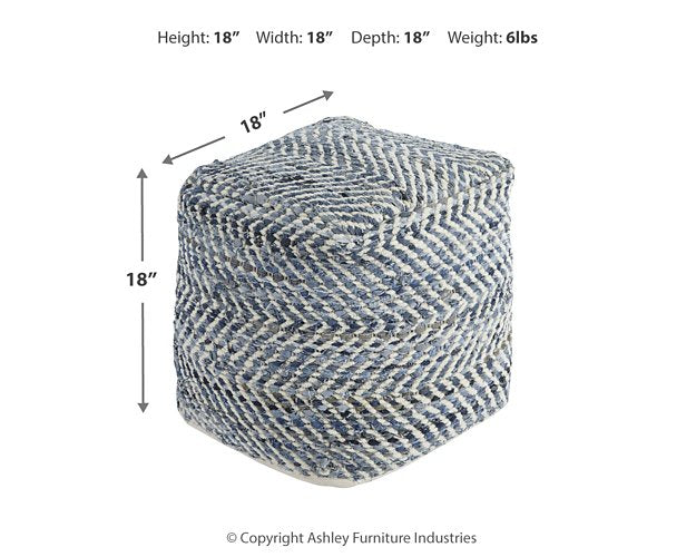 Chevron Pouf - Furniture 4 Less Outlet (Salinas,CA)