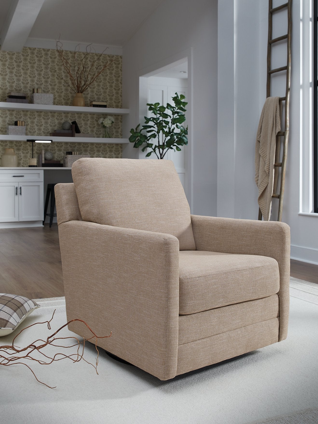 Freybourne Next-Gen Nuvella Swivel Accent Chair - Furniture 4 Less Outlet (Salinas,CA)