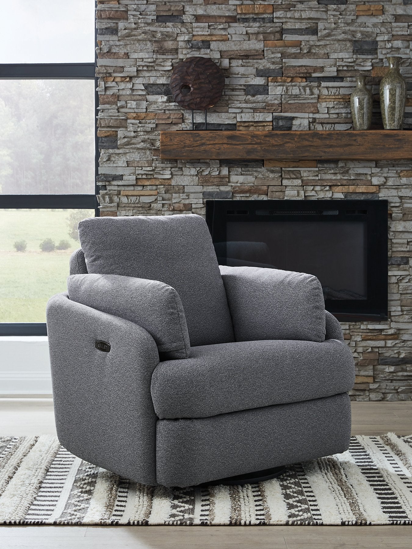 Alainmont Next-Gen Nuvella Swivel Power Recliner - Furniture 4 Less Outlet (Salinas,CA)