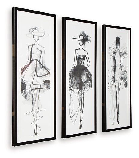 Mckerrick Wall Art Set (Set of 3) - Furniture 4 Less Outlet (Salinas,CA)