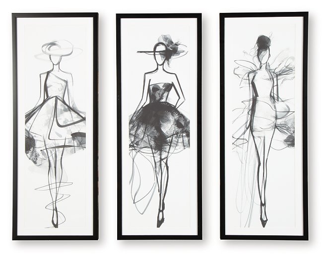 Mckerrick Wall Art Set (Set of 3) - Furniture 4 Less Outlet (Salinas,CA)
