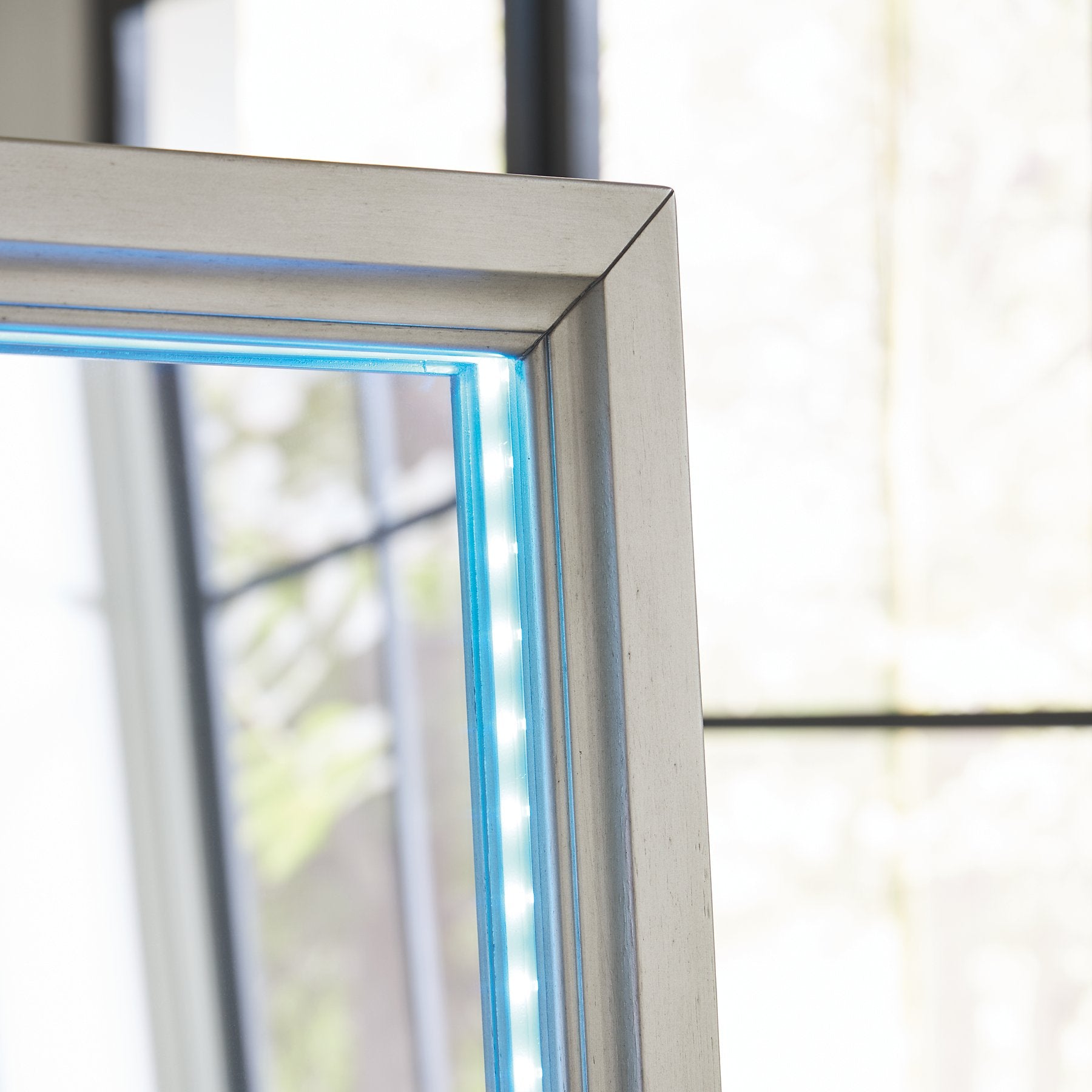 Evesen Floor Standing Mirror/Storage - Furniture 4 Less Outlet (Salinas,CA)