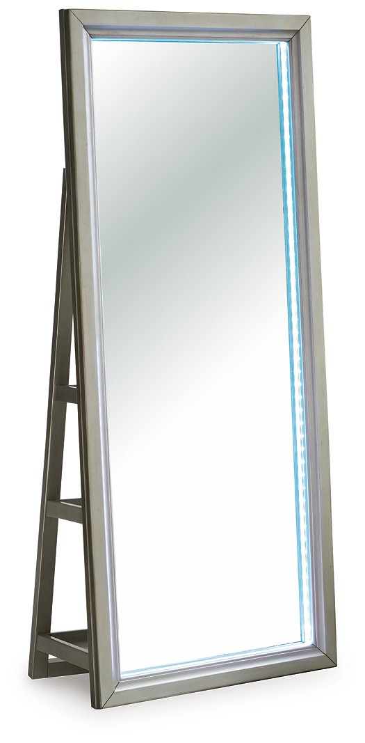 Evesen Floor Standing Mirror/Storage - Furniture 4 Less Outlet (Salinas,CA)