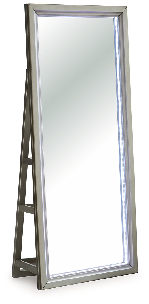 Evesen Floor Standing Mirror/Storage - Furniture 4 Less Outlet (Salinas,CA)