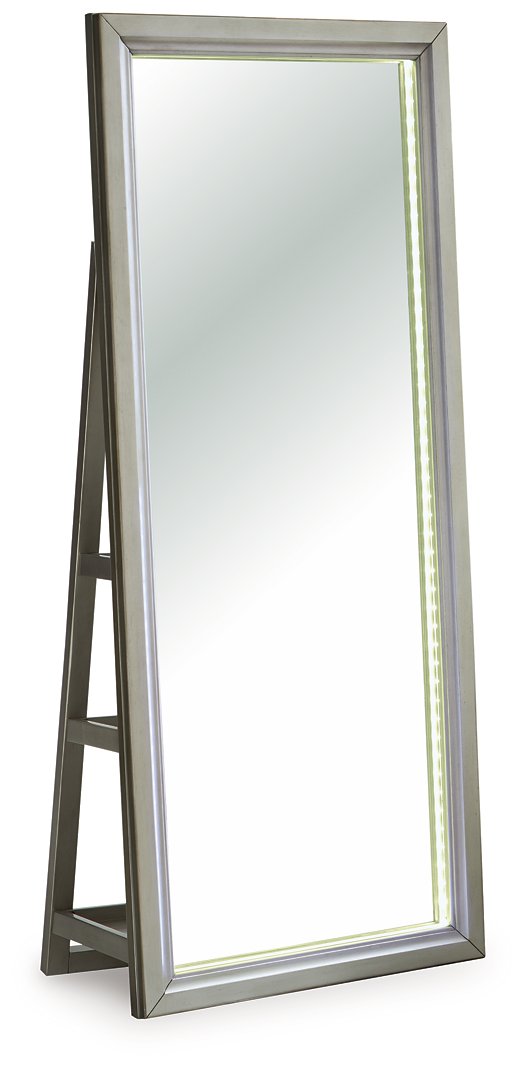 Evesen Floor Standing Mirror/Storage - Furniture 4 Less Outlet (Salinas,CA)