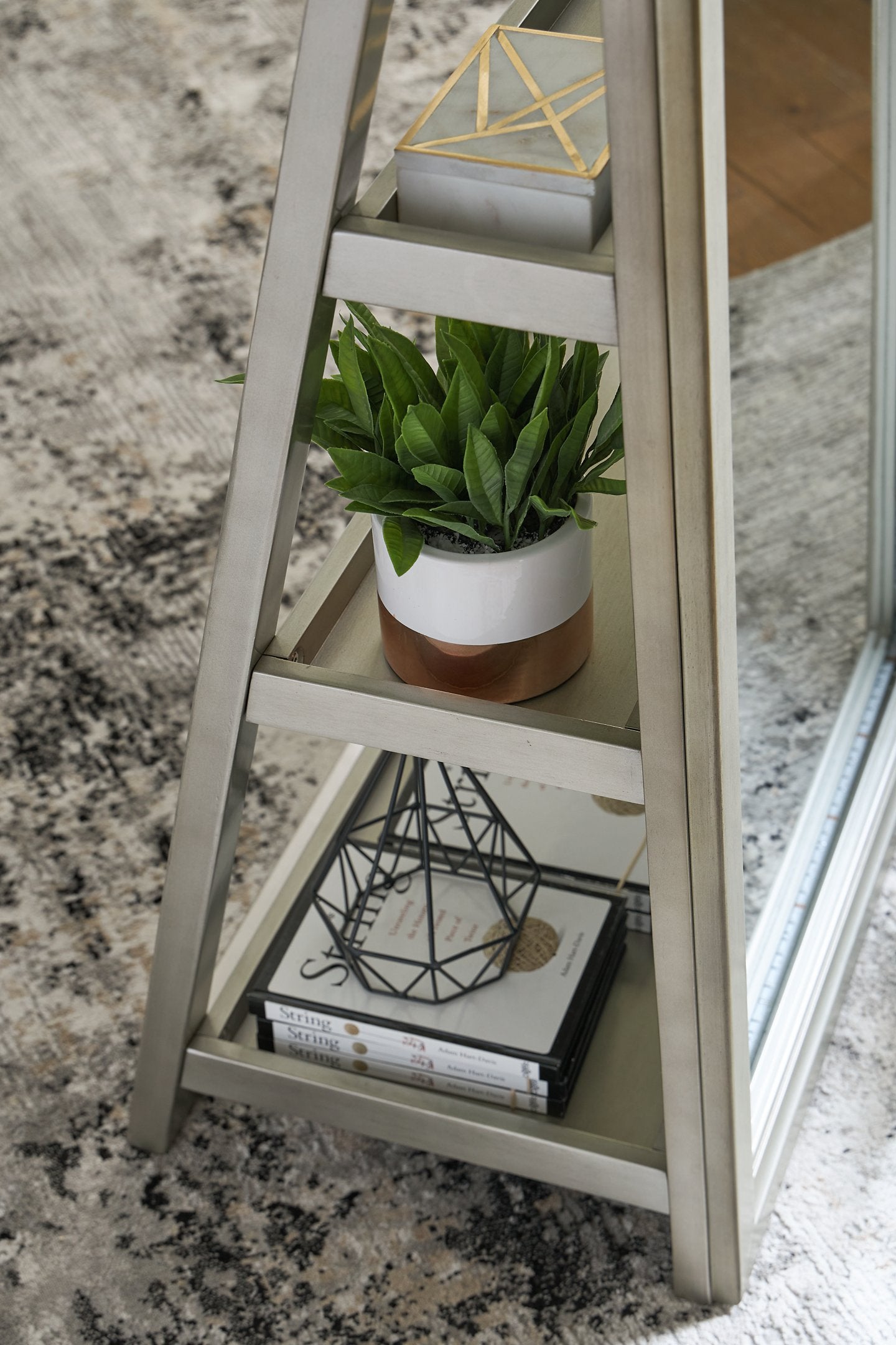 Evesen Floor Standing Mirror/Storage - Furniture 4 Less Outlet (Salinas,CA)