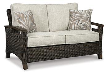 Paradise Trail Outdoor Loveseat, Lounge Chairs and Fire Pit Table - Furniture 4 Less Outlet (Salinas,CA)