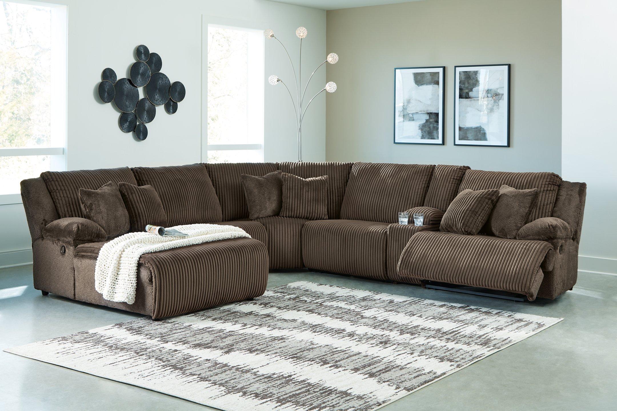 Top Tier Reclining Sectional with Chaise - Furniture 4 Less Outlet (Salinas,CA)