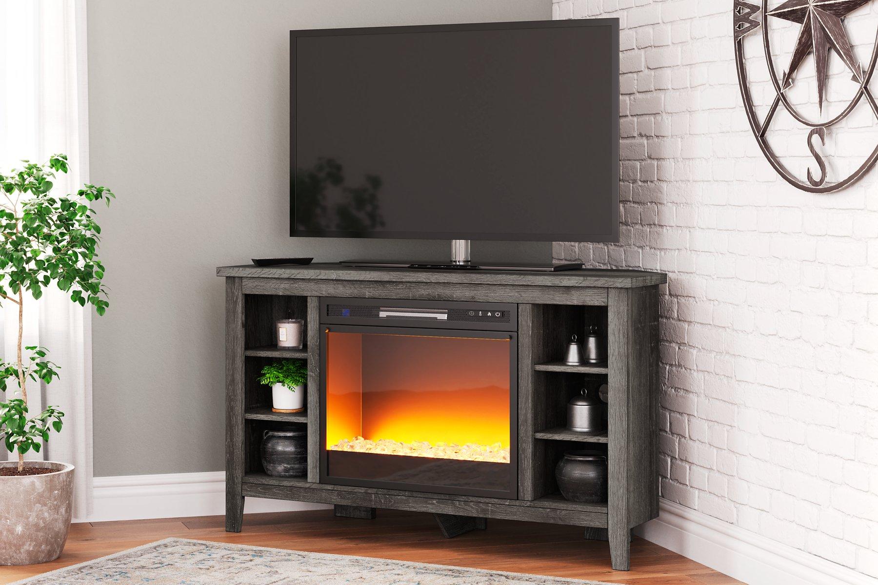 Arlenbry Corner TV Stand with Electric Fireplace - Furniture 4 Less Outlet (Salinas,CA)