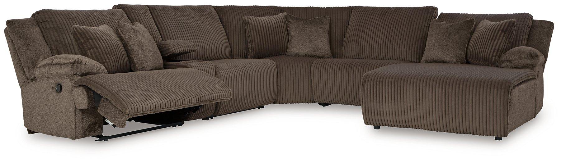 Top Tier Reclining Sectional with Chaise - Furniture 4 Less Outlet (Salinas,CA)