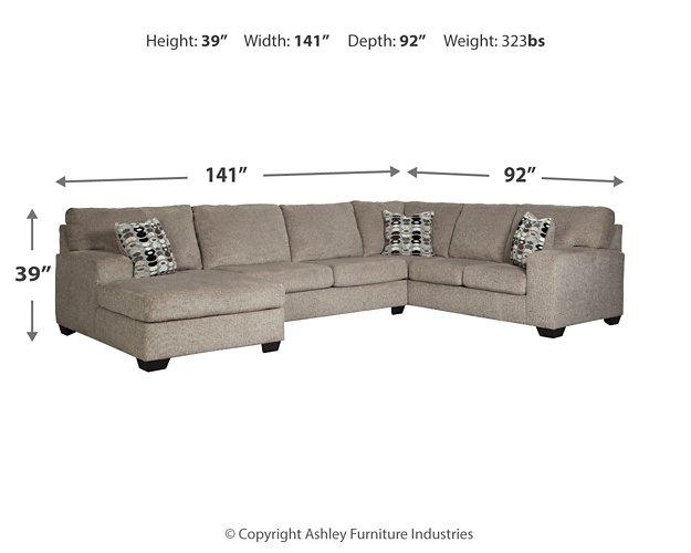 Ballinasloe 3-Piece Sectional with Chaise - Furniture 4 Less Outlet (Salinas,CA)