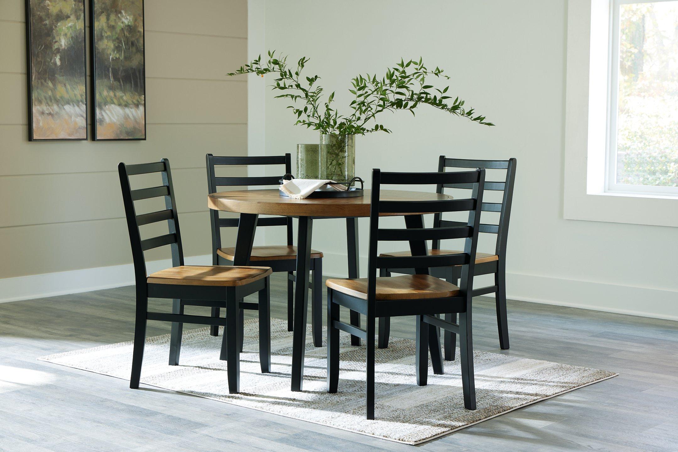 Blondon Dining Table and 4 Chairs (Set of 5) - Furniture 4 Less Outlet (Salinas,CA)