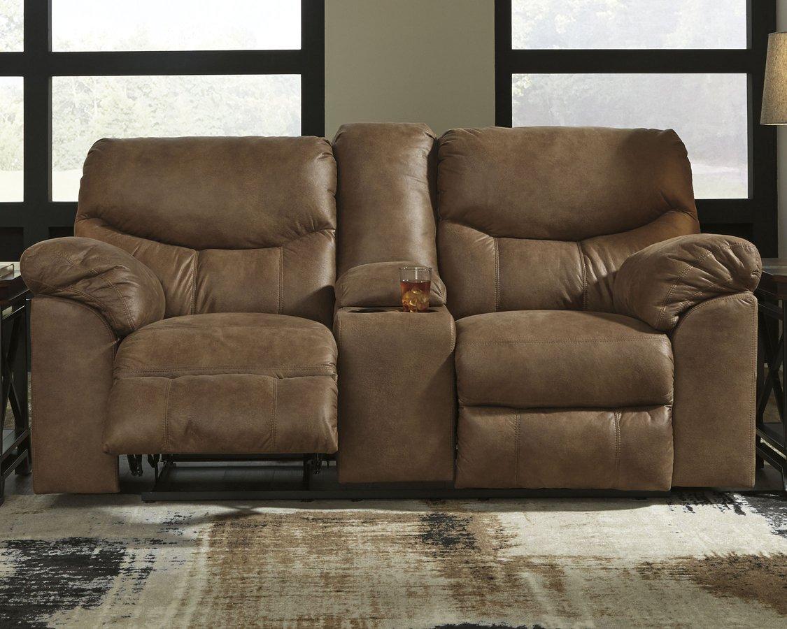 Boxberg Reclining Loveseat with Console - Furniture 4 Less Outlet (Salinas,CA)