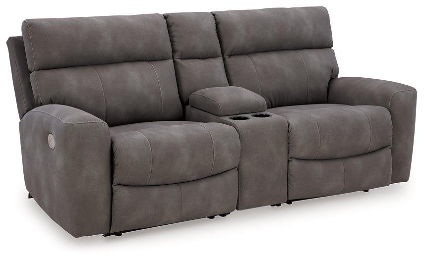 Next-Gen DuraPella Power Reclining Sectional Loveseat with Console - Furniture 4 Less Outlet (Salinas,CA)