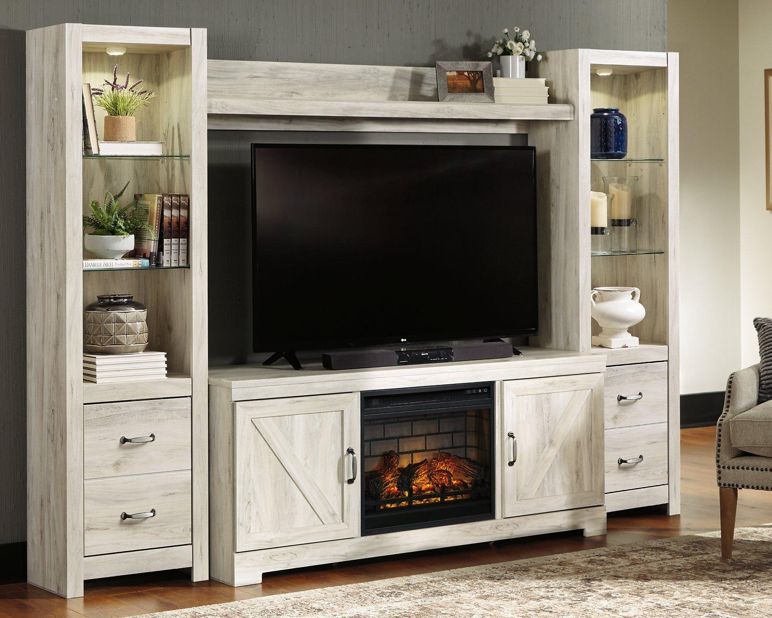 Bellaby 4-Piece Entertainment Center with Electric Fireplace - Furniture 4 Less Outlet (Salinas,CA)