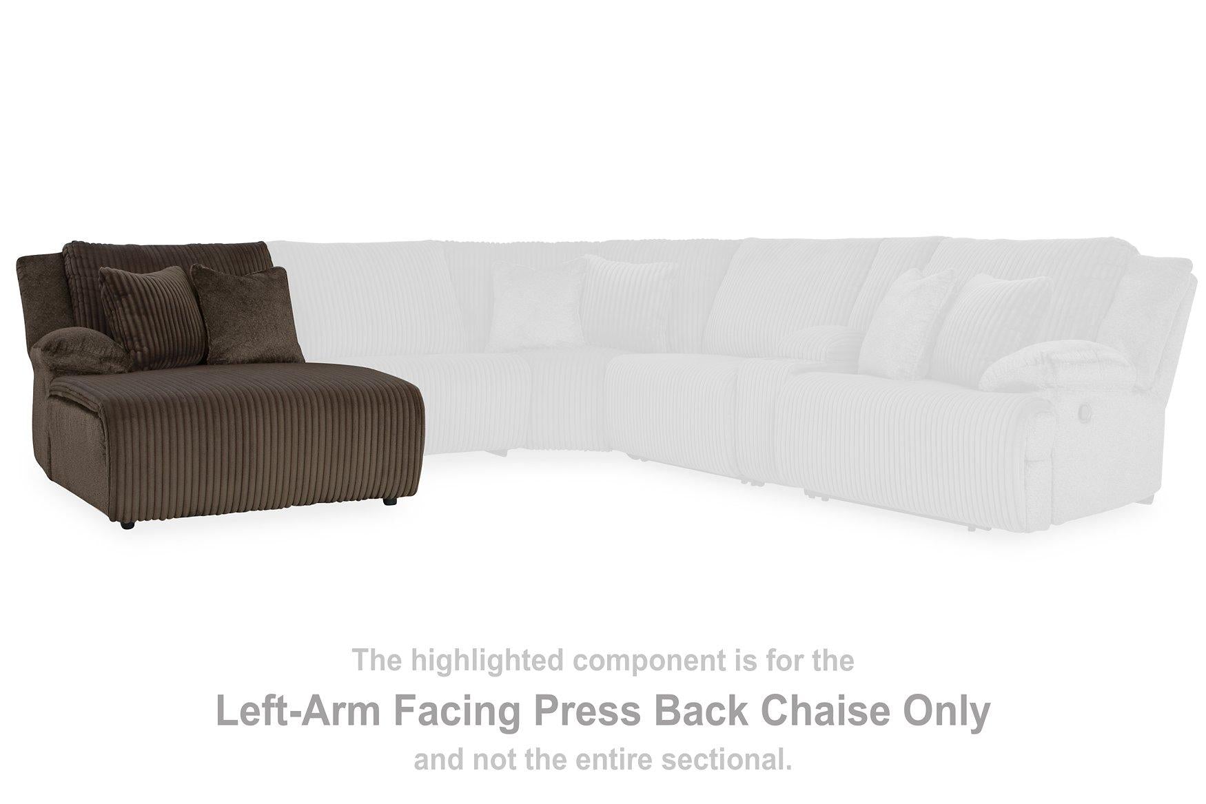 Top Tier Reclining Sectional with Chaise - Furniture 4 Less Outlet (Salinas,CA)