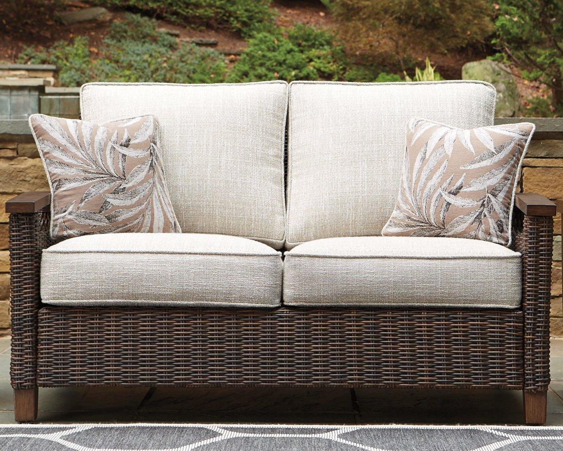 Paradise Trail Outdoor Loveseat, Lounge Chairs and Fire Pit Table - Furniture 4 Less Outlet (Salinas,CA)