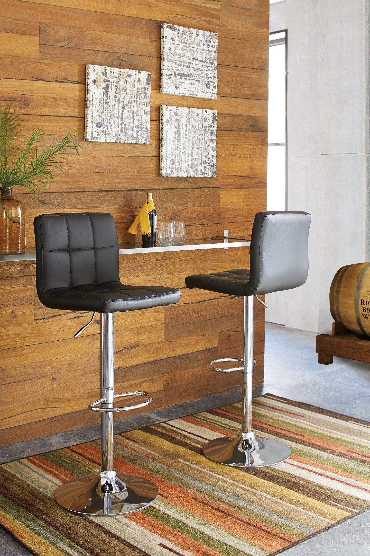 Bellatier Adjustable Height Bar Stool - Furniture 4 Less Outlet (Salinas,CA)