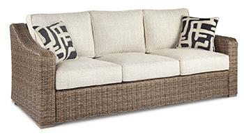 Beachcroft Outdoor Sofa, Lounge Chairs and Fire Pit - Furniture 4 Less Outlet (Salinas,CA)