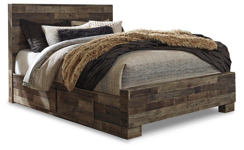 Derekson Bed with 2 Side Storage - Furniture 4 Less Outlet (Salinas,CA)
