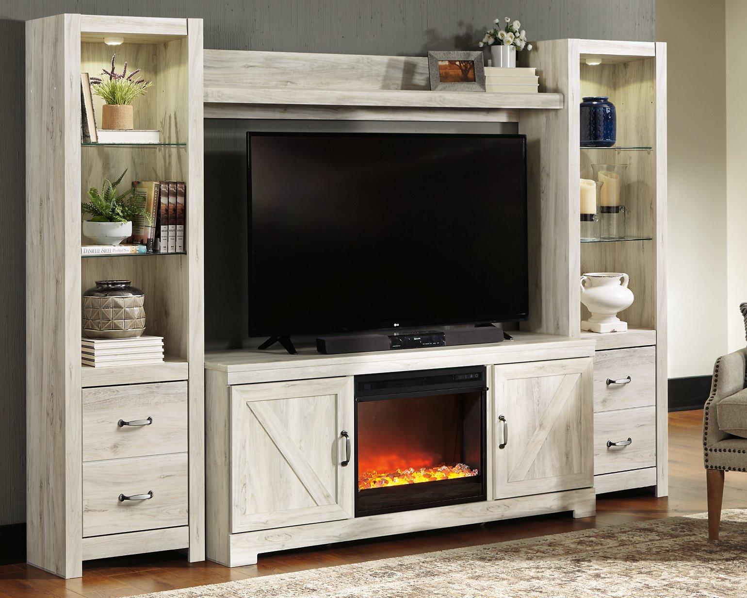 Bellaby 4-Piece Entertainment Center with Fireplace - Furniture 4 Less Outlet (Salinas,CA)