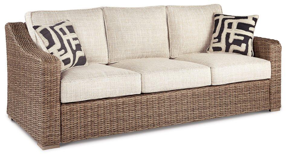 Beachcroft Outdoor Sofa, Lounge Chairs and Fire Pit - Furniture 4 Less Outlet (Salinas,CA)