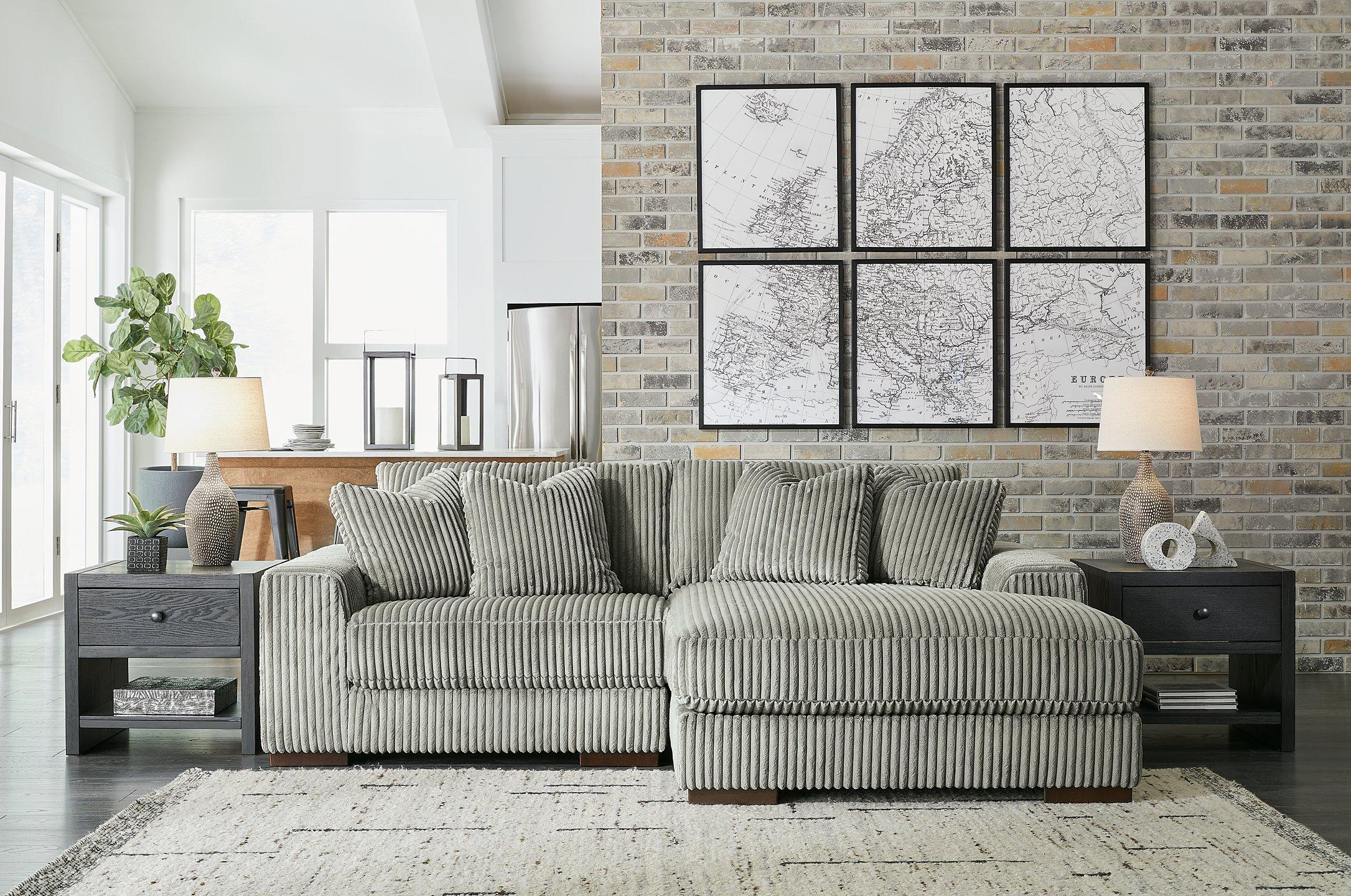 Lindyn Sectional with Chaise - Furniture 4 Less Outlet (Salinas,CA)