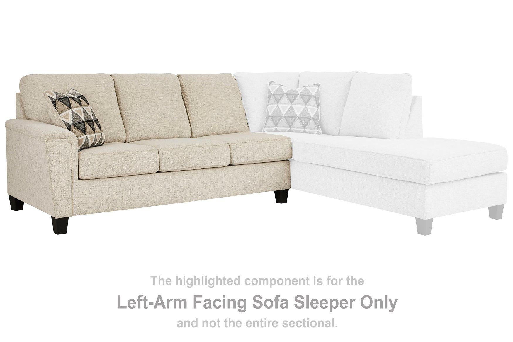 Abinger 2-Piece Sleeper Sectional with Chaise - Furniture 4 Less Outlet (Salinas,CA)