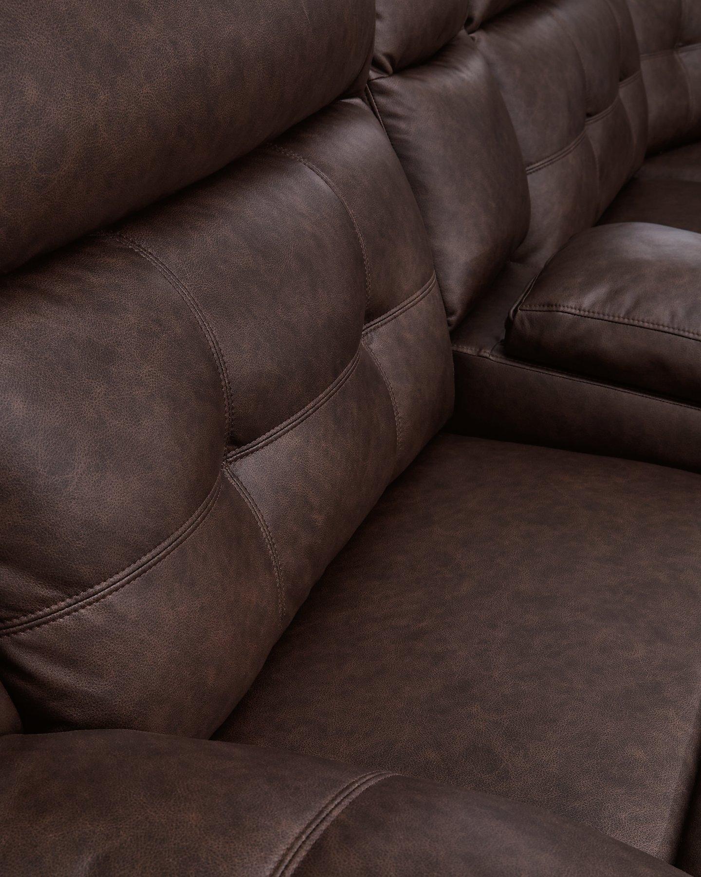 Punch Up Power Reclining Sectional Loveseat with Console - Furniture 4 Less Outlet (Salinas,CA)